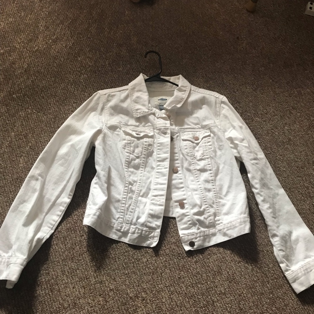 Old Navy White Denim Jacket